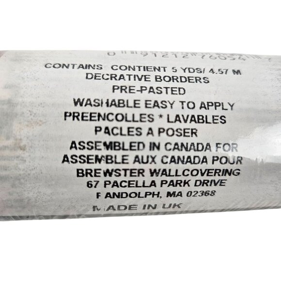 Brewster Wallpaper Border Lot 2 Rolls 5 Yds Each Pink Blue Green Floral Prepaste - Picture 6 of 12